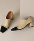 Bicolor Chain Boots